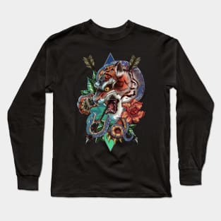 Snake vs Lion Long Sleeve T-Shirt